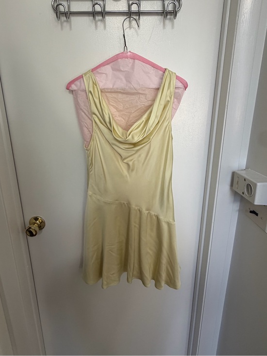 French Connection Dresses & Skirts - French Connection Pale Yellow Satin Slip Dress
